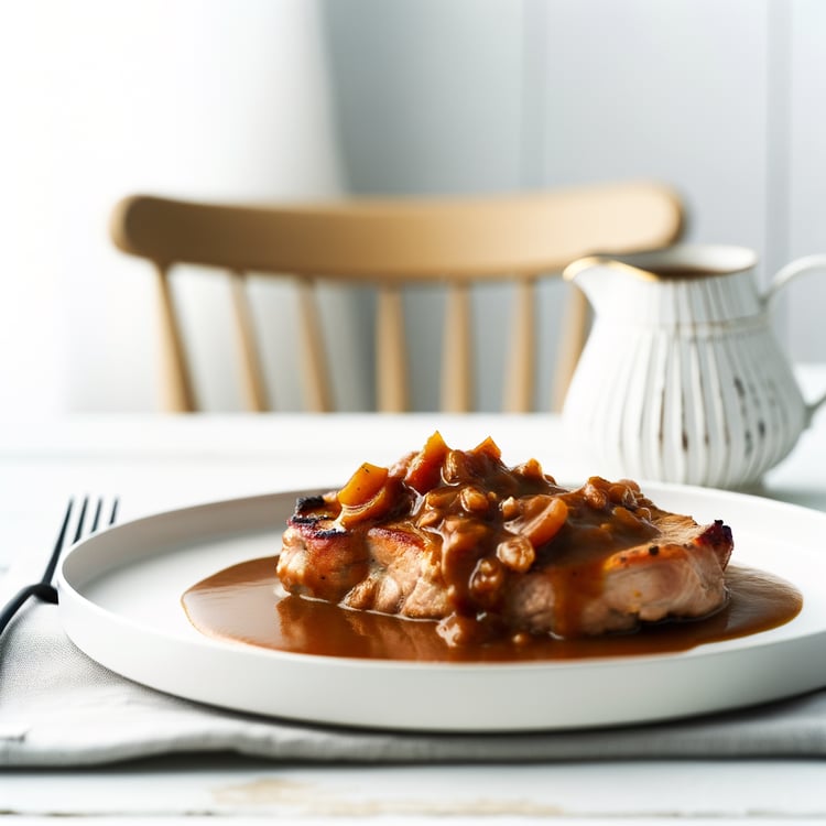 Apple Cider Braised Pork Chops