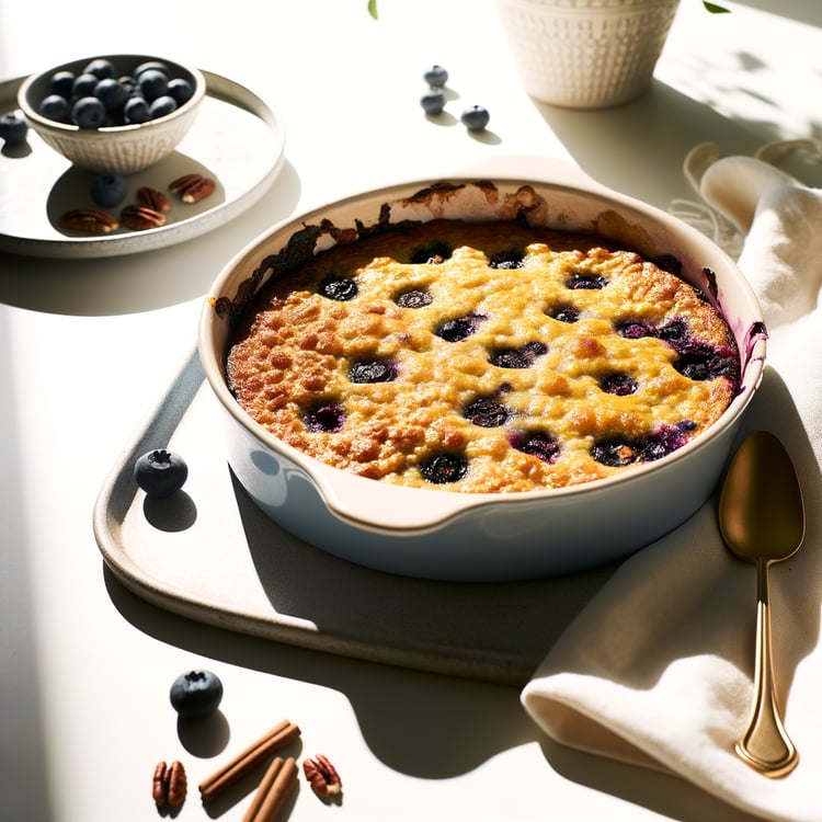 Baked Blueberry Oatmeal (Make-Ahead, 40-Minute)