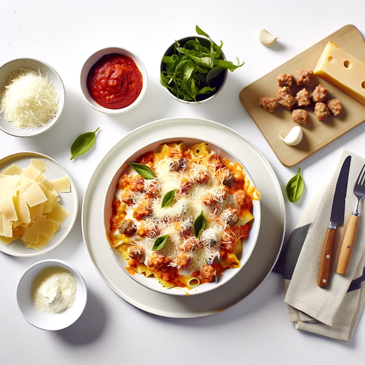 Baked Ziti with Sausage and Ricotta