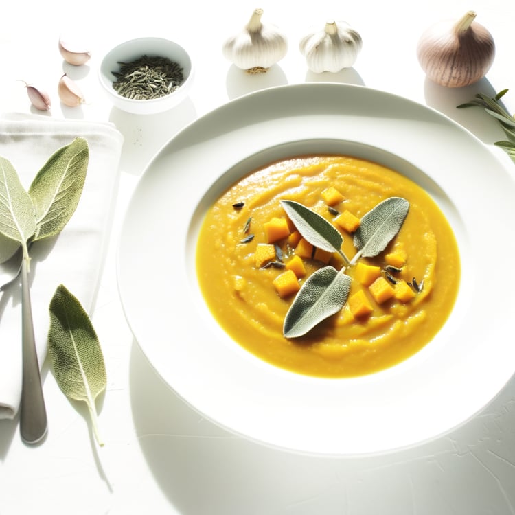 Butternut Squash Soup with Sage