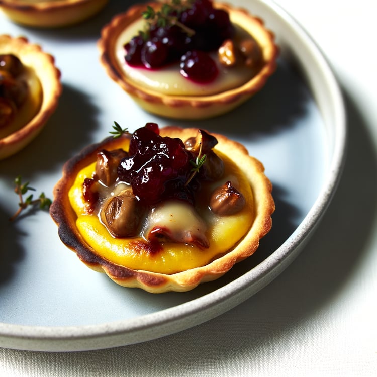 Chestnut and Gruyère Tartlets