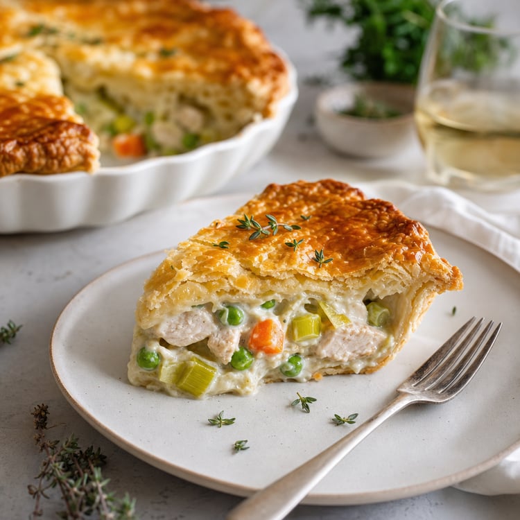 Chicken and Leek Pie (Shortcrust, 60-Minute)