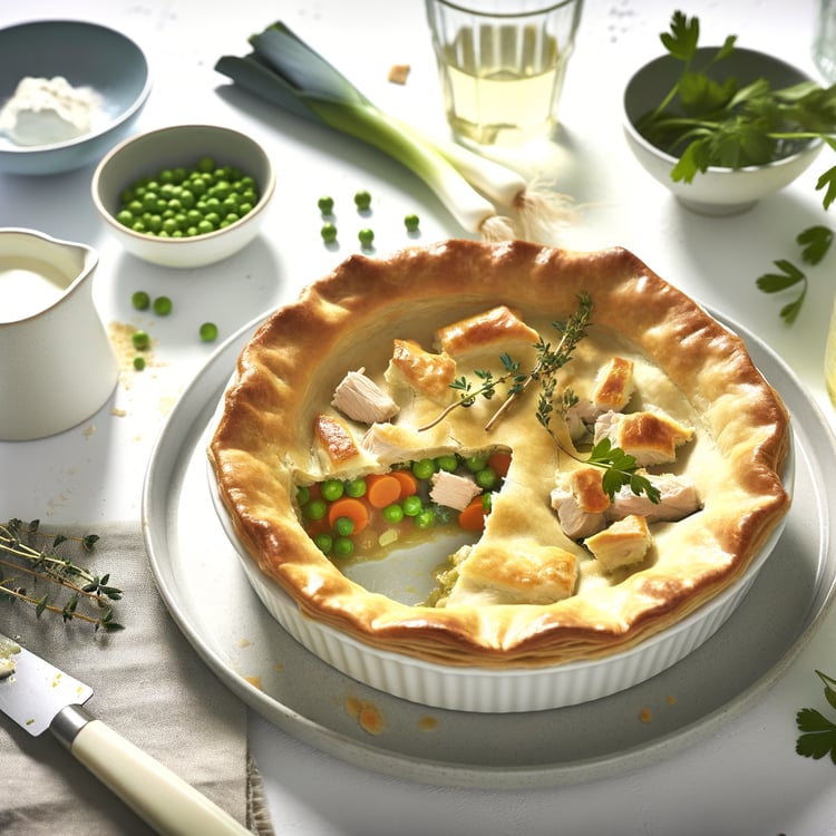 Chicken and Leek Pie (Shortcrust, 60-Minute)