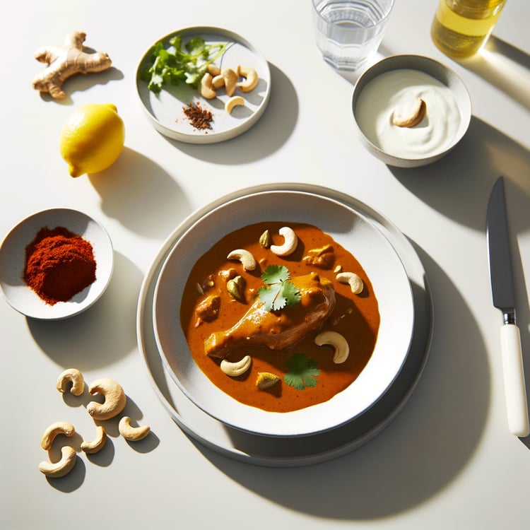 Chicken Korma with Yogurt and Cashew Paste