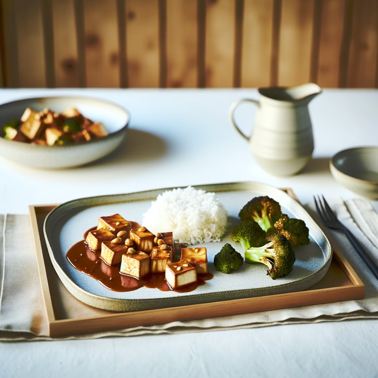 Crispy Sheet-Pan Tofu with Peanut-Ginger Sauce (30-Minute, Vegan)