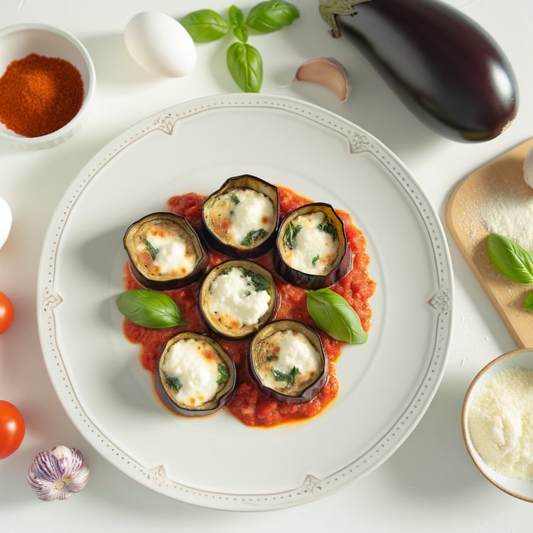 Eggplant Involtini Baked with Ricotta and Basil (45-Minute, Vegetarian)