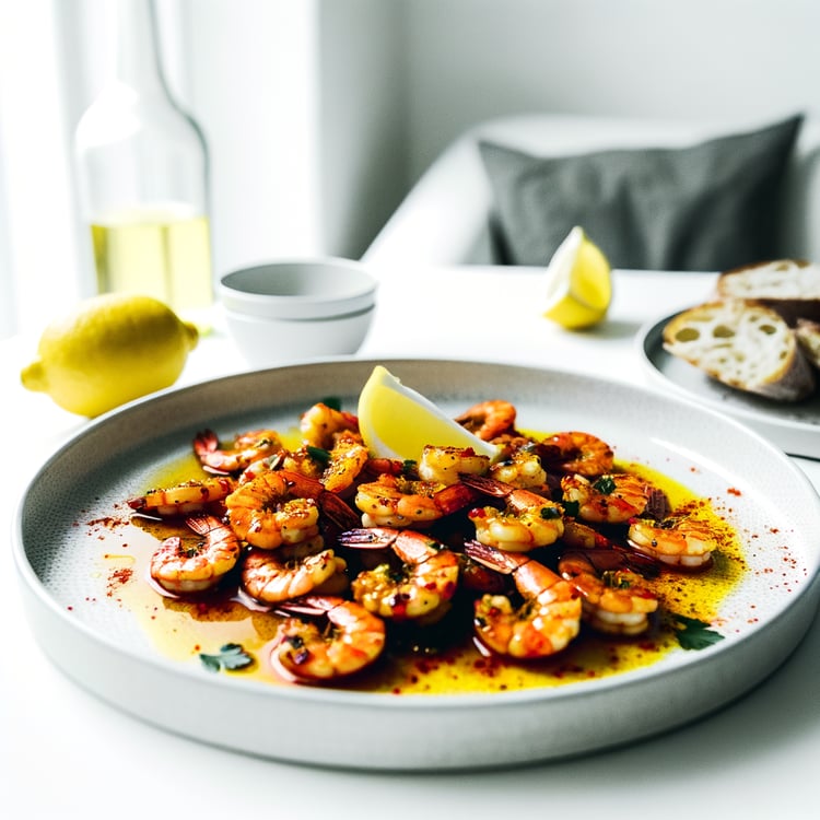 Gambas al Ajillo (Spanish Garlic Shrimp Skillet)