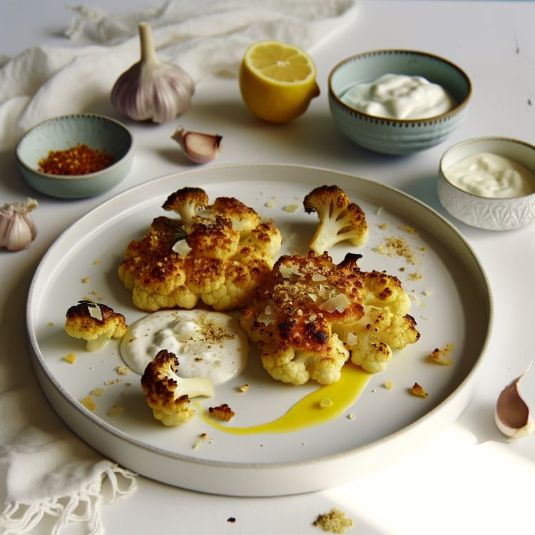 Garlic-Parmesan Roasted Cauliflower Steaks