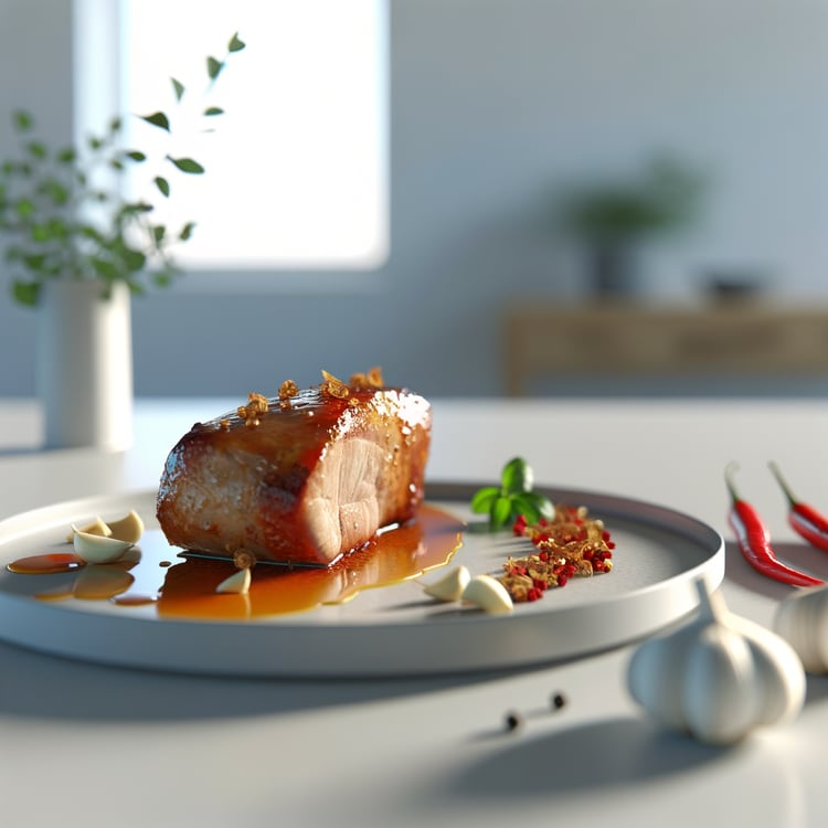 Honey Garlic Glazed Pork Tenderloin