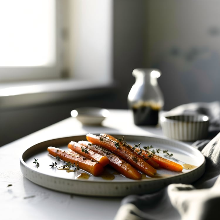 Maple Glazed Roasted Carrots