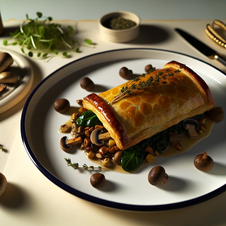 Mushroom and Chestnut Wellington