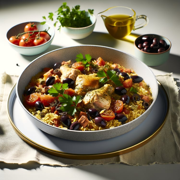 One-Pot Mediterranean Chicken and Rice