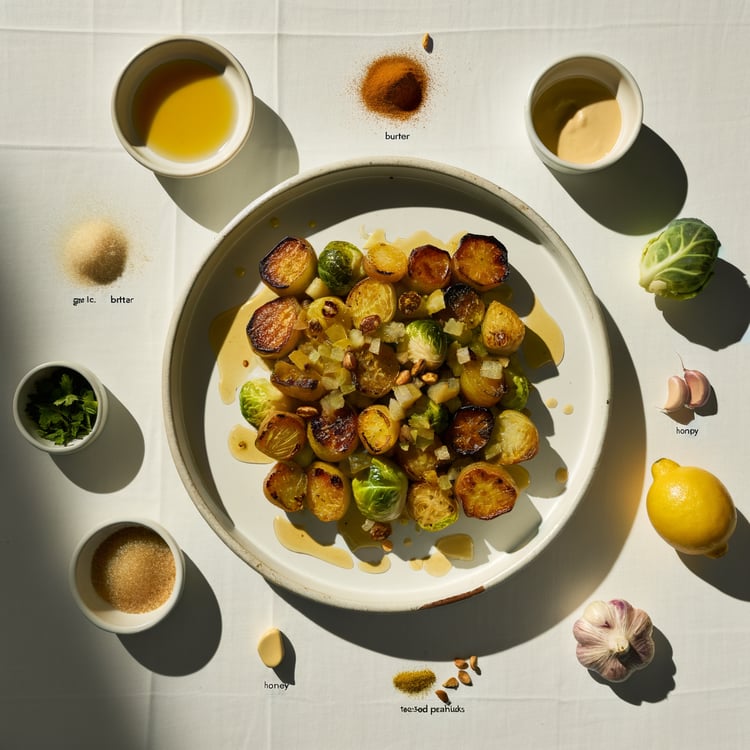 Oven-Roasted Sunchoke and Brussels Sprout Hash with Cider-Mustard Glaze (40-Minute Vegetarian Side)