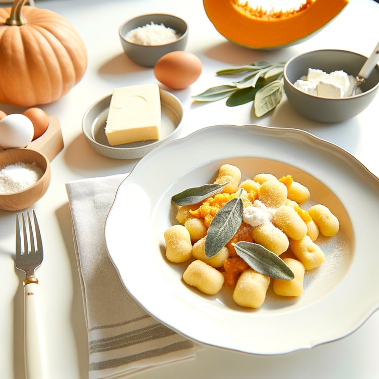 Pumpkin Gnocchi with Sage Butter