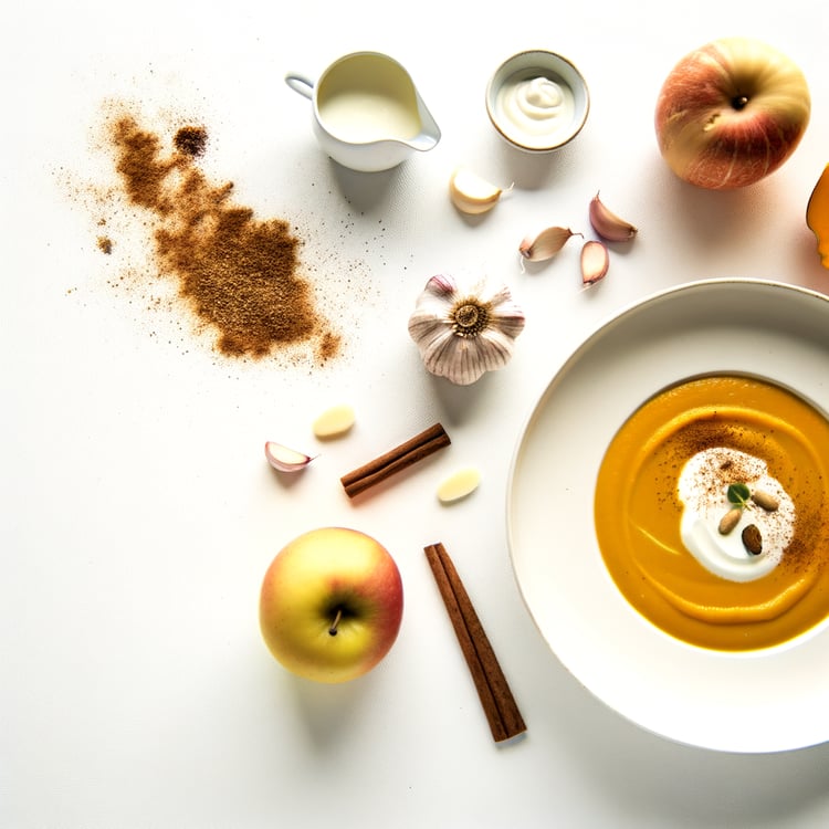 Roasted Butternut Squash and Apple Soup