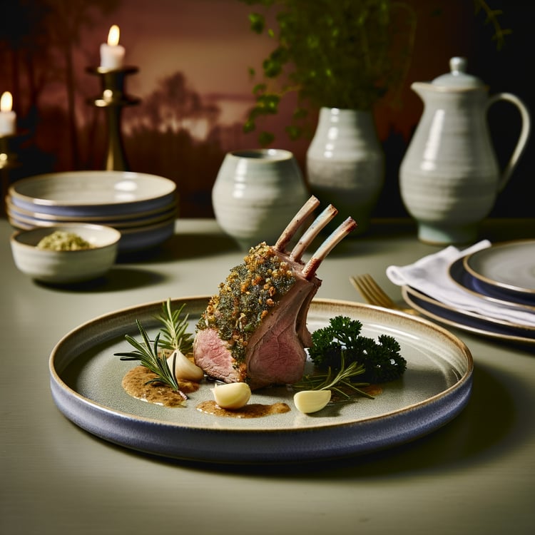 Savory Herb-Crusted Rack of Lamb