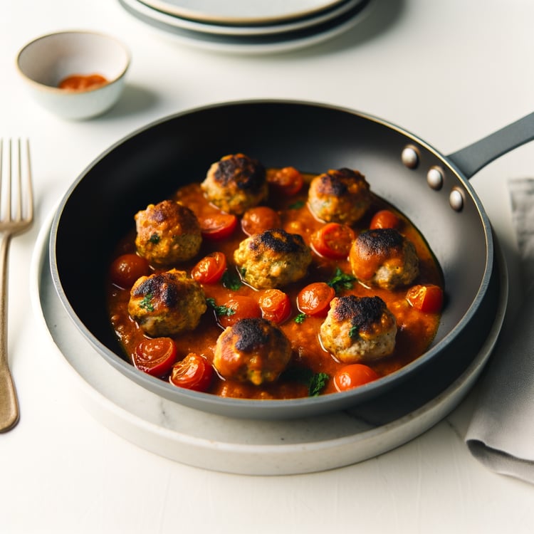 Skillet Turkey Meatballs with Smoky Tomato Sauce (30-Minute Weeknight)