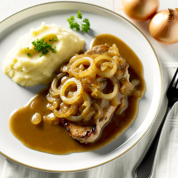 Smothered Pork Chops with Onion Gravy
