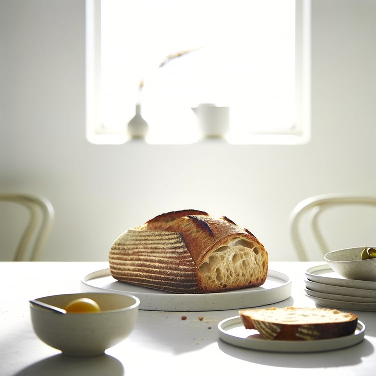 Sourdough Sandwich Loaf (No-Knead, 24-Hour Starter)