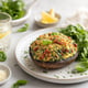 Baked Stuffed Portobello Mushrooms with Herbed Goat Cheese and Pesto (35-Minute)
