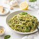 Basil Pesto Pasta with Toasted Pine Nuts and Lemon (20-Minute)