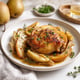 Cider-Braised Chicken Thighs with Caramelized Fennel and Pears (45-Minute Braise)