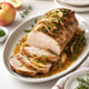 Oven-Roasted Pork Loin with Garlic-Butter and Apple-Onion Pan Sauce (60-Minute Roast)