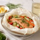 Salmon en Papillote with Lemon, Dill, and Baby Vegetables