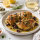 Skillet Lemon Garlic Chicken with Olives and Capers